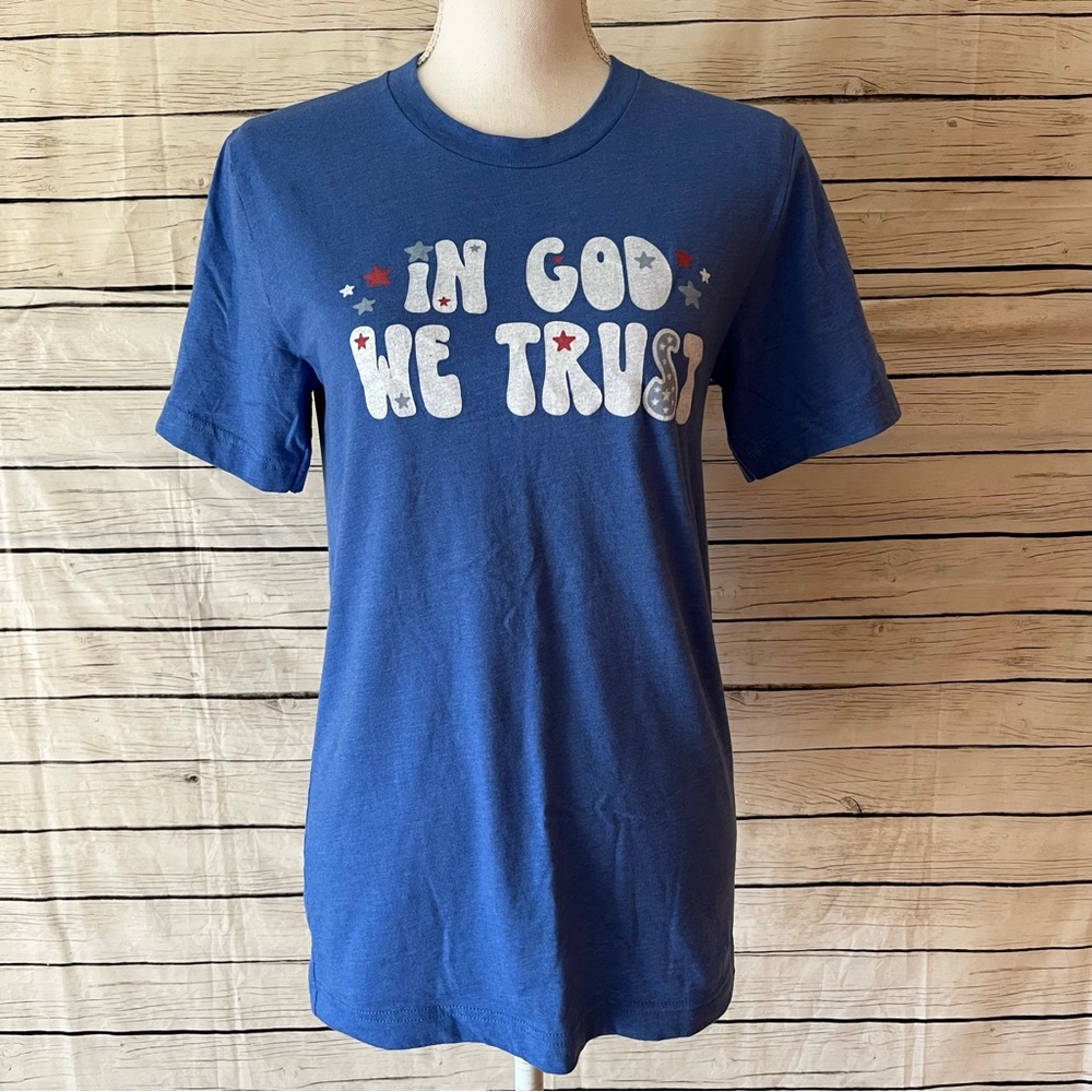 Elly and Grace Red, White, And Blue Graphic T-Shirt